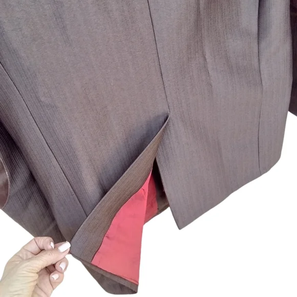 Alamo Made in Mexico Brown Western Rodeo Blazer Leather Accents Men Size 42R - Picture 9 of 16